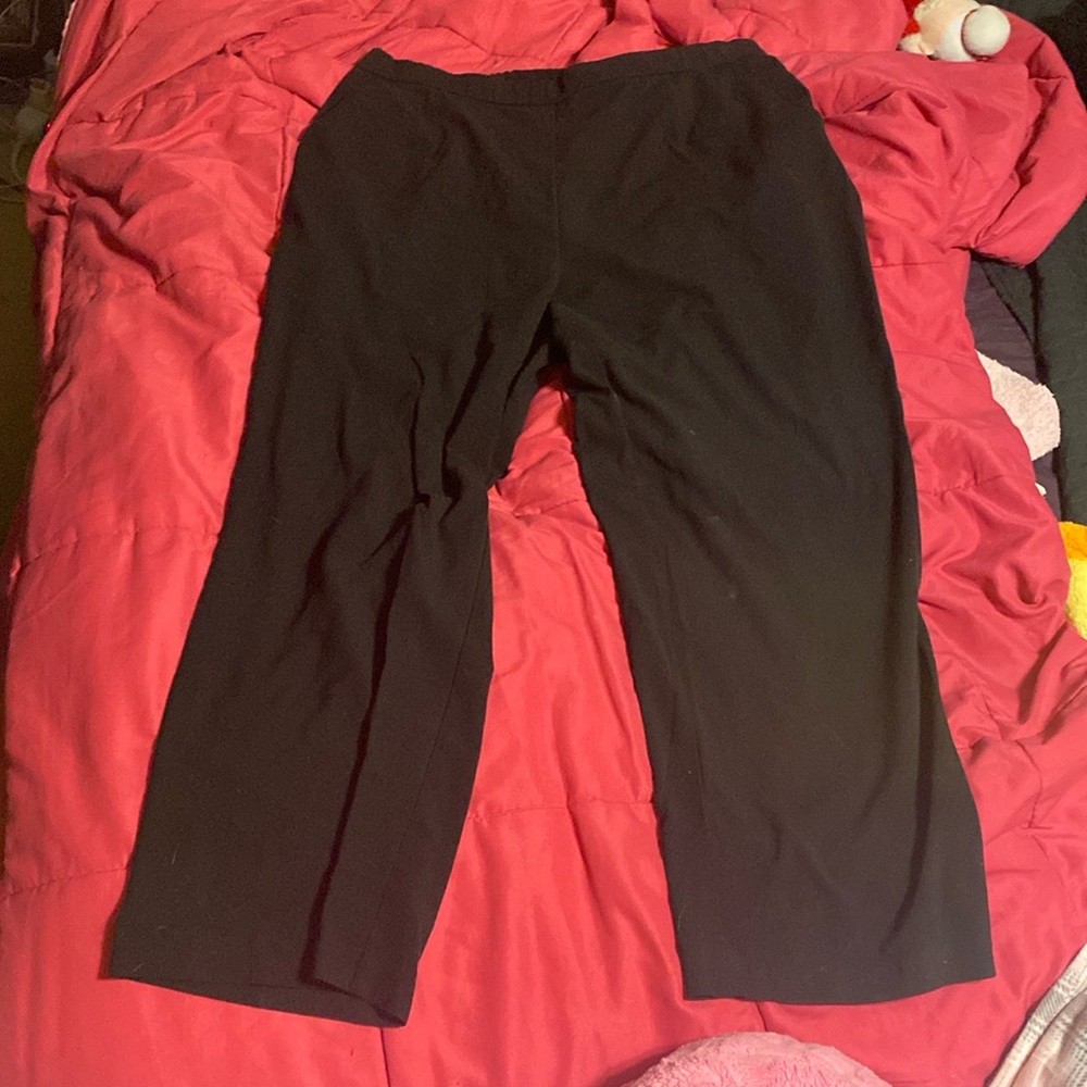 Black Slacks With Elastic Waist Band